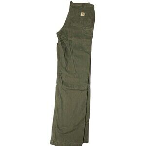 Men’s Carhartt Green Relaxed Fit Workwear Outdoor Pants Size 36x34